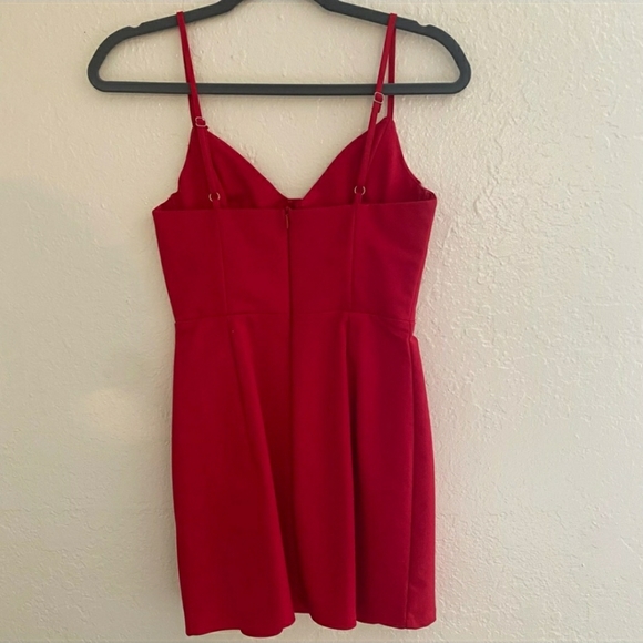 Princess Polly Novella Red Mini Dress - Picture 3 of 5